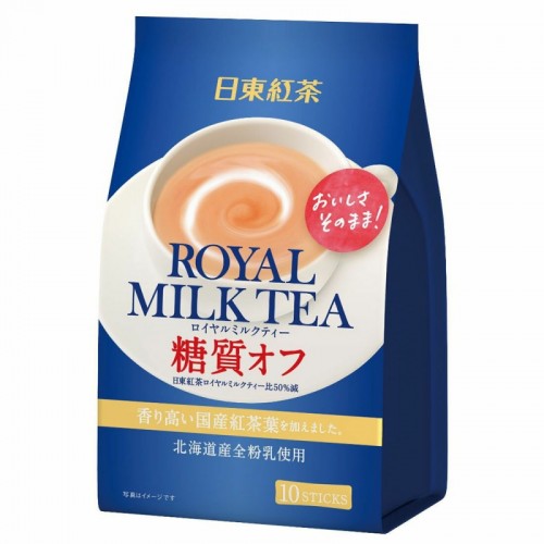 三井农林 日东红茶 皇家奶茶 50%低糖 10条装
